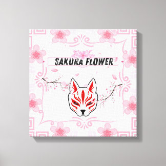  Sakura Flower – The Beauty of Japanese Cherry Blo Canvas Print