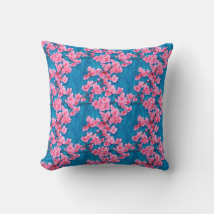 Sakura flower  throw pillow