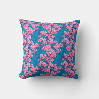 Sakura flower  throw pillow
