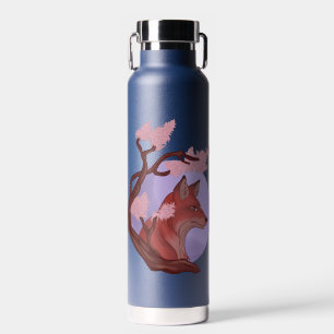 Sakura Fox Water Bottle