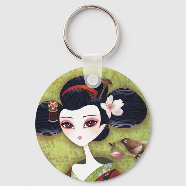 Sakura Girl Keychain (Front)