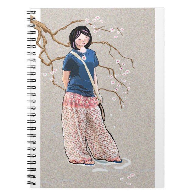 sakura girl notebook (Front)