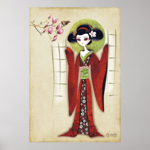 Sakura Girl Print