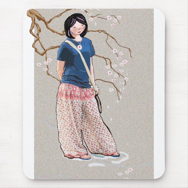 Sakura girl version 3 mouse pad (Front)