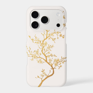 Sakura Gold iPhone Case Golden Line Art