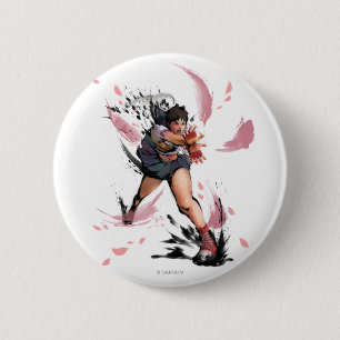 Sakura Hadoken 2 Inch Round Button