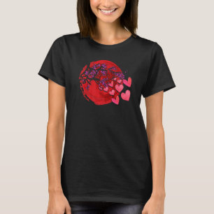 Sakura Heart Cherry Blossom Tree Japan Nature Japa T-Shirt