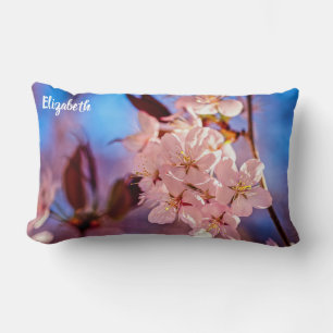 Sakura In The Tree Shade Lumbar Pillow