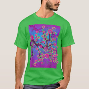 Sakura Japan Pink Flower 90s Art Vaporwave Cherry T-Shirt