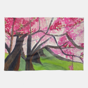 Sakura Japanese Cherry Blossom art Kitchen Towel