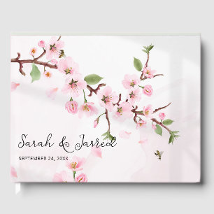 Sakura Japanese Cherry Blossom Asian Guest Book