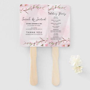 Sakura Japanese Cherry Blossom Asian Hand Fan