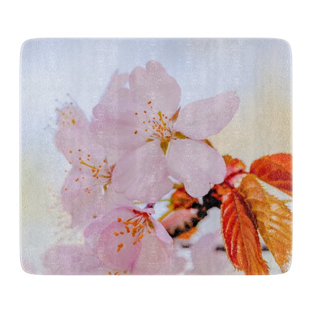 Sakura - Japanese cherry blossom Cutting Board (Front)