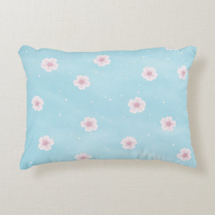 Sakura Japanese Cherry Blossom Floral Accent Pillow