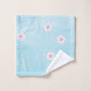 Sakura Japanese Cherry Blossom Floral Wash Cloth