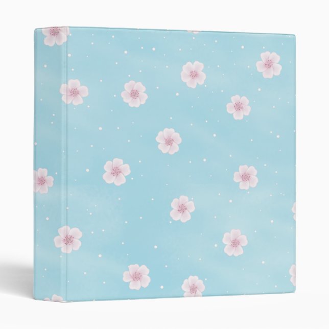 Sakura Japanese Cherry Blossom Spring Floral Binder (Front/Spine)