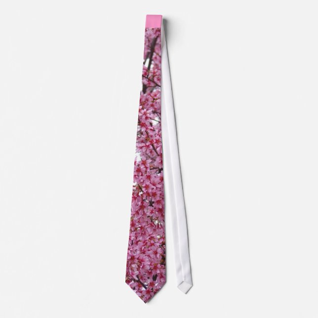 Sakura Japanese Cherry Blossoms Tie (Front)