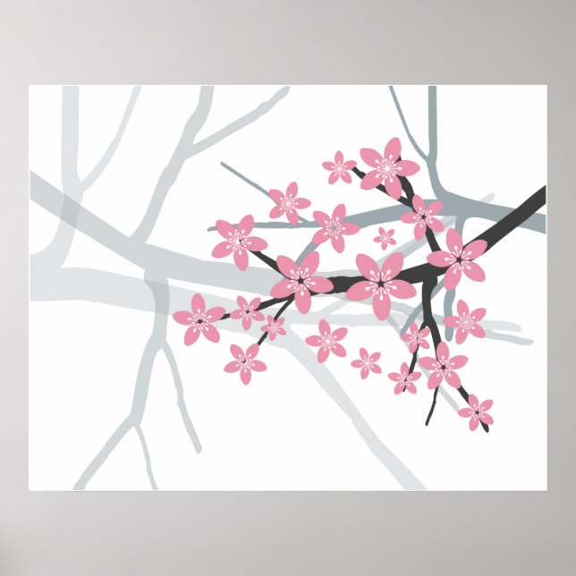 Sakura - Japanese Cherry Tree Blossom Print (Front)