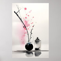 Sakura Japanese Zen Poster