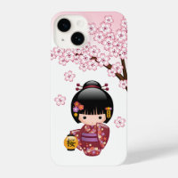 Sakura Kokeshi Doll - Cute Japanese Geisha Girl