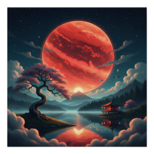 Sakura Moon Poster