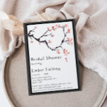 Sakura Mountain | Casual Border Bridal Shower Invitation<br><div class="desc">This sakura mountain | casual border bridal shower invitation is perfect for your casual modern minimalist wedding. This design features sakura tree with cherry blossoms, watercolor mountains, and simple calligraphy to make your wedding special in the spring, summer, fall, or winter. Please feel free to reach out to us with...</div>