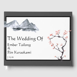 Sakura Mountain   Casual Wedding Guest Book