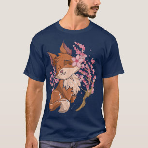 Sakura Nature Forest Animal Lover Cherry Blossom C T-Shirt