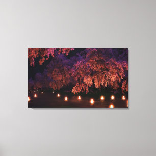 Sakura (Night) Canvas Print