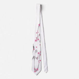 Sakura over river - Japanese Design Tie