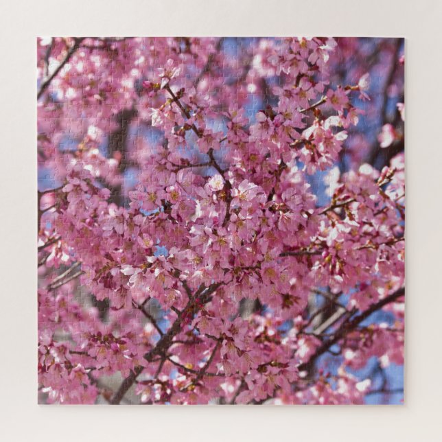 Sakura Pink Cherry Blossom Sky Jigsaw Puzzle (Vertical)