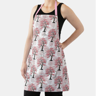 Sakura Pink Cherry Blossom Tree Design  Apron