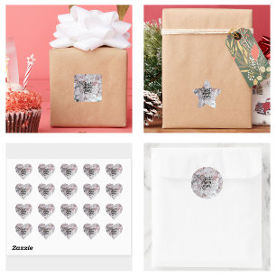 Sakura Pink Elegant Best Mom Ever Mother's Day Square Sticker