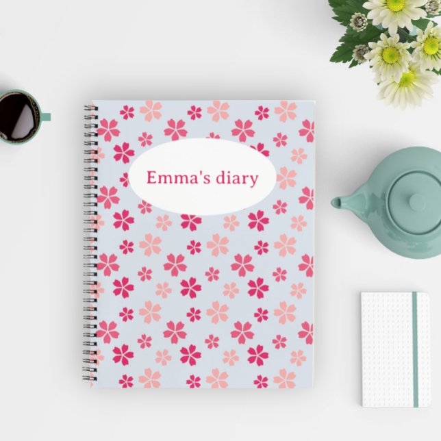 Sakura pink flower notebook (Creator Uploaded)