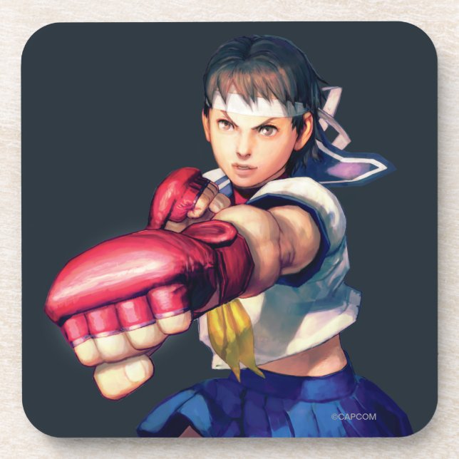 Sakura Punching Coaster (Front)