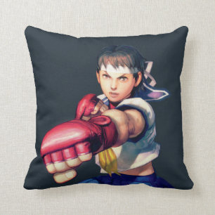 Sakura Punching Throw Pillow