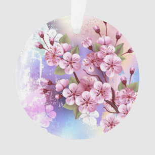 Sakura rose sur la peinture Arrière - plan