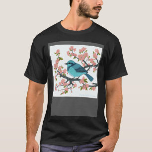 Sakura Songbird in Bloom Serene Spring T-Shirt