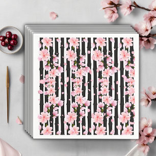 Sakura Spring Cherry Blossoms Baby Shower Napkin