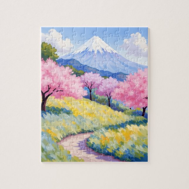 Sakura Spring Puzzle (Vertical)