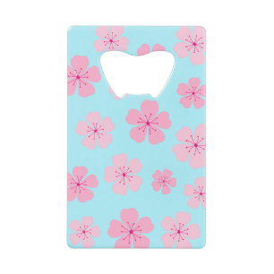 Sakura Stainless Steel Bottle Opener Credit Card Bottle Opener