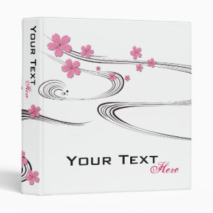 Sakura sur le fleuve - Classeur design japonais
