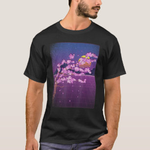Sakura Synthwave Japan Sunset Vaporwave Cherry Blo T-Shirt