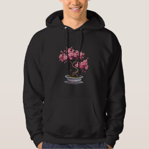 Sakura Tree Cherry Blossom Japanese Bonsai Tree Bo Hoodie