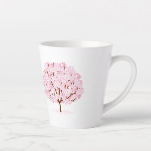 Sakura Tree in Full Bloom – Elegant Spring Design" Latte Mug