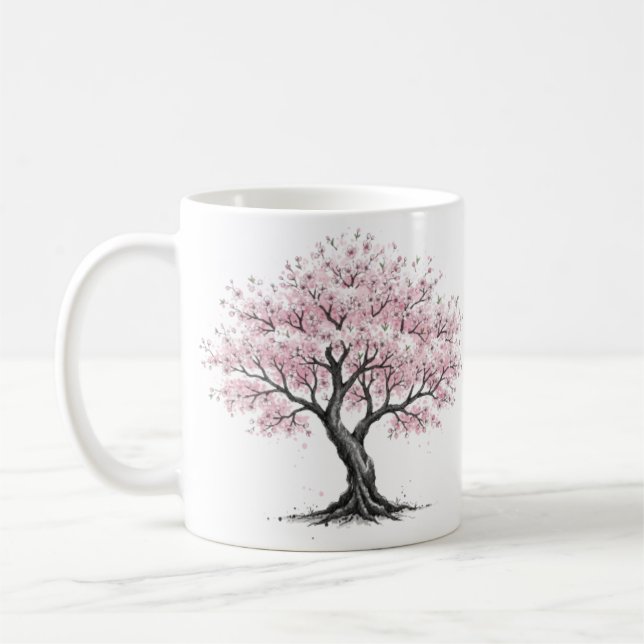 Sakura tree mug (Left)