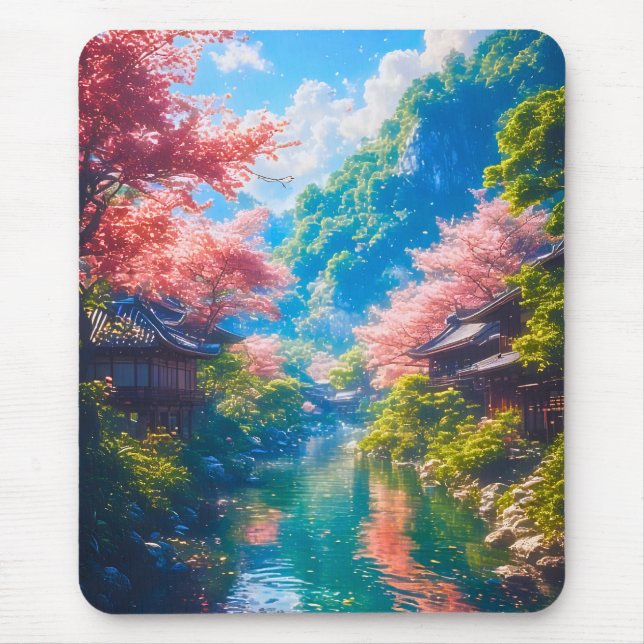 Sakura Utsuru Seiryū  Mouse Pad (Front)