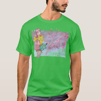 Sakura Watercolor Anime Manga Kawaii Pastel Goth A T-Shirt