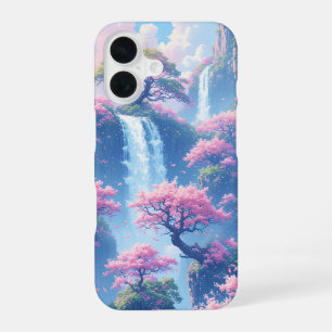 Sakura Waterfall Paradise iPhone 16 Case