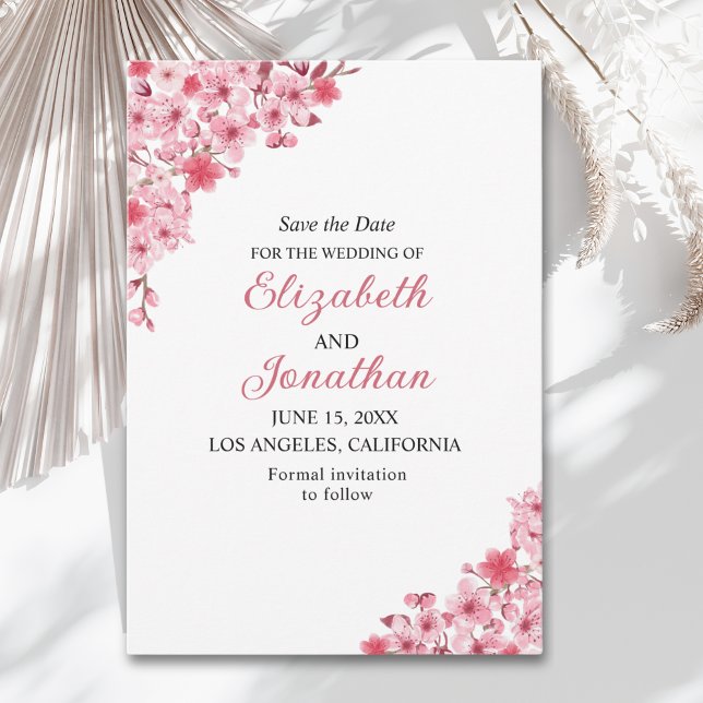 Sakura Wedding – Cherry Blossom Themed Save The Date (Creator Uploaded)